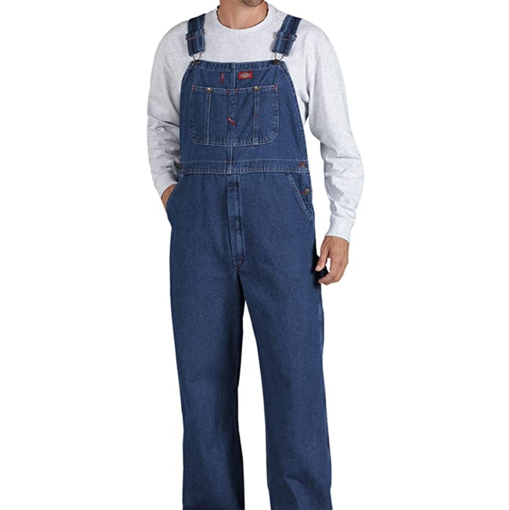 COPY - Dickies Men's Denim Bib Overalls Sz 38x30